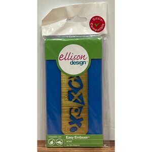 Sizzix Ellison Design Easy Emboss Xoxo Stencil by Stu Kilgour 22129